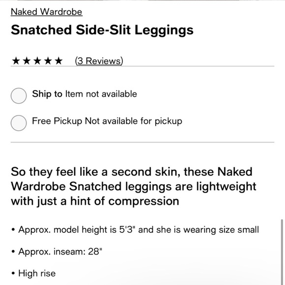 Naked Wardrobe Snatched and Slit Leggings in Chocolate - Picture 6 of 7